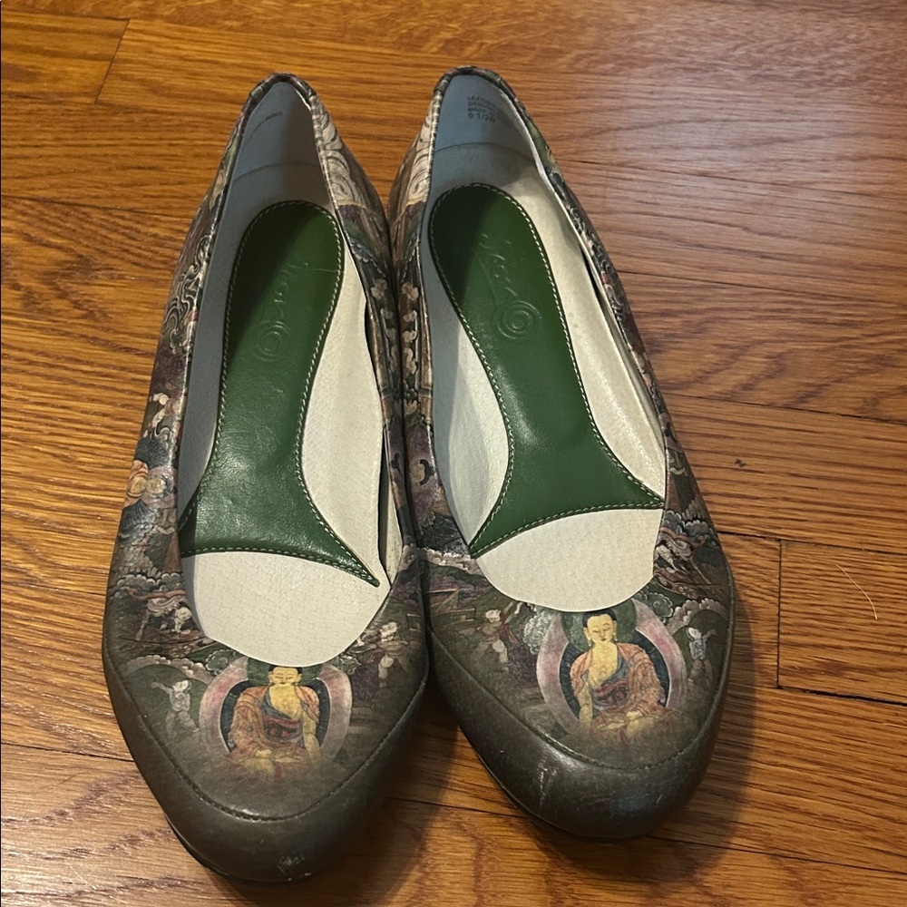 Icon hand painted shoe size 9.5
